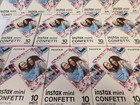20x Fujifilm Instax Mini Confetti Film Lot 20 Boxes 10 Sheets Per Box 200 Total