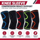 Knee Sleeve Compression Brace Support For Sport Joint Pain Arthritis Relief Usa