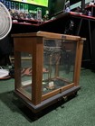 Antique Wood Glass Seederer Kohlbusch Apothecary Balance Beam Scale Englewood Nj