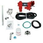 Fuel Transfer Pump W nozzle Kit For Gas Diesel With Particulate Filter 15gpm 12v