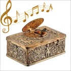 Three-embossed Bird Music Box Wind Up Mechanical Automaton