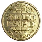1982 Knoxville World s Fair Token - Video Game Expo  Qix  1980s Arcade