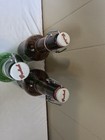 Vntg Grolsch Beer Bottles 2 Amber Brown 1 Green Glass Porcelain Swing Top Empty