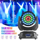 648w Led 36x18w Rgbwa uv Zoom Wash Moving Head Light Dmx Stage Beam Lighting Dj