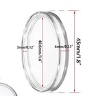 10 Lot 1 6 In 40 6 Mm Acrylic Coin Capsule Holder Direct Fit Eagle Silver Dollar