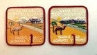 2 Diff Camelback 30 Miler Trek Hike Trail Award Patches  1970 s   San Diego Cncl