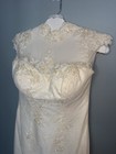 Timeless Melissa Sweet Ivory Lace Cap-sleeve Wedding Dress Size 8 Bridal Gown