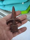  Vintage Cast Iron Fleur De Lis Spear Fence Post Topper Finial  4  