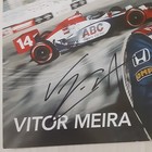 Vitor Meira  14 Autographed Hero Card Abc Supply Co   A j  Foyt Racing Indycar