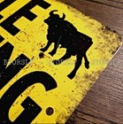 Metal Sign Cattle Crossing Rural Area Cow Farm Farming Livestock Agriculture 