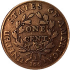 1798 Draped Bust Large Cent Coin W  Large Obverse Cud  s-171    Dings Pock Marks