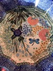 Polish Pottery Unikat K  Deptula Butterfly