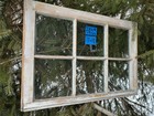 28 X 19 Antique Vintage Window Sash  Old 6 Pane  Frame 1970s