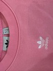 Adidas Essentials Comfort Fleece Loose Cropped 3-stripes Sweatshirt Black L New