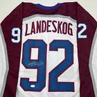 Autographed signed Gabriel Landeskog White Colorado Hockey Jersey Jsa Coa