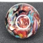 Handmade Contemporary Art Glass Marble 2 12  Layered Chaos Signed Andrew Gray