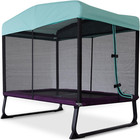 Skywalker 6x4ft Kids Mini Trampoline With Safety Net  Indoor outdoor Rectangle T