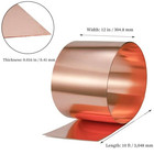 Goory Copper Flashing 26 Gauge - 12  Width X 10ft  26 Gauge 0 016  0 41mm 