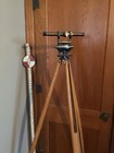 Antique Bostrom Brady Survey Transit  Tripod  Box W Contents  Ranging Stick