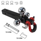 1-7 8   2  Versatile Recovery Trailer Tow Hitch Tri Ball Mount With 2 Inch Shank