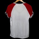 Cincinnati Reds Womens T-shirt L White Red Campus Lifestyle Raglan Sporty Mlb