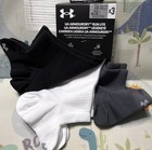 3 Pairs Nwt Under Armour Armourdry Run Lite No Show Socks - Men   s Medium Size