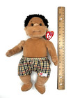 Vintage Ty Beanie Kids 10    Beanbag Plush Boy Rascal With Checkered Gear Short