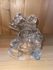 1997 Coca Cola Glass Santa Display Figurine 5   