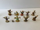 Vintage Spoontiques Pewter Clowns Lot Of 9 Pieces W  Crystal   Gold Plating Read