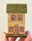 Vintage Ooak Artisan Miniature Dollhouse Dorothy Hesner House Paper Lithograph