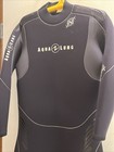 Aqua Lung Aquaflex 7mm Men   s Full Scuba Wetsuit L  large  Black Grey
