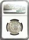 1954 Silver Canada 50 Cents Queen Elizabeth Ii Coin Ngc Proof Like 65