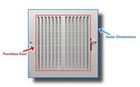 Hvac Premium 25 X 14 Return Air Grille - Sidewall And Ceiling - Hvac Vent Duct