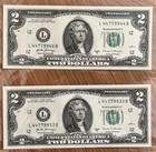  l447799xxb  Sequential Quad Pairs  Four  Doubles  rare   Uncirculated  Fancy  2