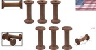 6 Pcs Small Wooden Empty Spools Vintage Thread Spools Yarn Spool Textile Bobbins