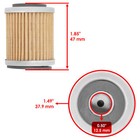 2 Pack Oil Filter For Yamaha Warrior Yfm350 Yfm350x Yfm35 350 1987-2004 Atv