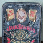 Jack Daniel s Old No  7 Distillery Advertising Tin Black Red Gold