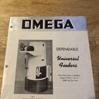 Omega Machine Company Dependable Universal Feeders Brochure Vintage