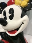 Vtg Disney Minnie Mouse Treasure Craft Cookie Jar Red Polka Dots Yellow Heels