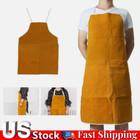 Leather Welding Apron Flame Retardant Heavy Duty Welder Protective Safety Work