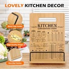 Adjustable Bamboo Cookbook Stand - Kitchen Counter Recipe Book Holder  Easy Read