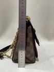 Louis Vuitton Vavin Pm Damier Ebene Burgundy Leather Chain Shoulder Bag Lv Cross