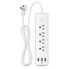3 9ft Power Strip Surge Protector Extension Cord With 4 Ac Outlets 3 Usb Ports