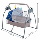 Electric Baby Swing Motorized Bluetooth Swing Music Cradle Rocker Chairs 55lbs