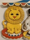 Vintage Syroco Circus Carousel With Seals elephant lion monkey Nursery 1970s