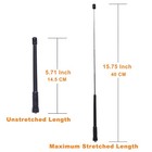 Cenmigo Walkie Talkie Antenna  400-470mhz Full-band Coverage  Black 