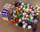 Dice Lot  Unique Mixed Collection 80  Dice Cube Collector Set Vintage Modern Odd