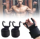 Weight Lifting Wrist Hooks Training Straps Powerlifting Gym Weight Training