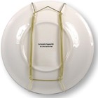 Brass Plate Hangers Wall Display 10   14 Inch     Set Of 4 Vinyl Coated Wire Holders