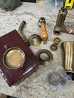 Vintage Sepco Industries Solid Brass 3-handle Tub   Shower Faucet Set Oak Wood L